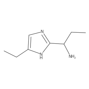 1-(4-ethyl-1H-imidazol-2-yl)propan-1-amine结构式