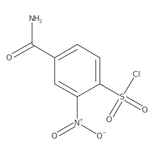 4-Carbamoyl-2-nitrobenzene-1-sulfonyl chloride Structure