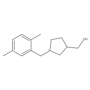 {1-[(2,5-Dimethylphenyl)methyl]pyrrolidin-3-yl}methanol Structure