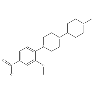 1-(2-Methoxy-4-nitrophenyl)-4-(1-methylpiperidin-4-yl)piperazine Structure