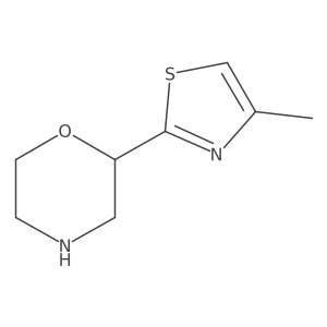 2-(4-Methyl-1,3-thiazol-2-yl)morpholine结构式