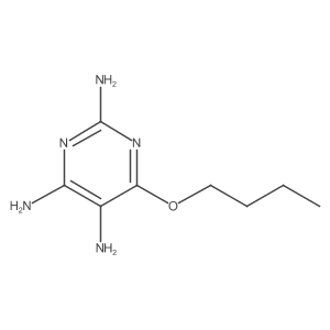 6-Butoxy-2,4,5-pyrimidinetriamine结构式