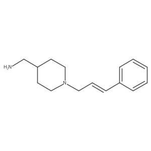 {1-[(2E)-3-phenylprop-2-en-1-yl]piperidin-4-yl}methanamine结构式