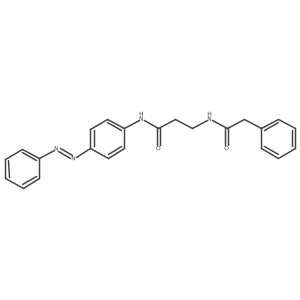 Benzeneacetamide, N-[3-oxo-3-[[4-(2-phenyldiazenyl)phenyl]amino]propyl]-结构式
