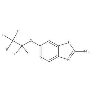 6-Pentafluoroethoxy-2-benzothiazolamine Structure