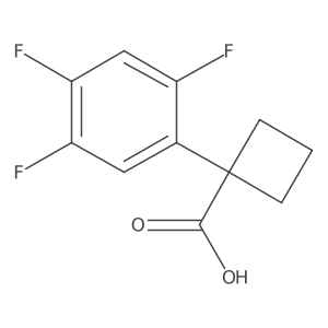 1-(2,4,5-Trifluorophenyl)cyclobutane-1-carboxylic acid结构式