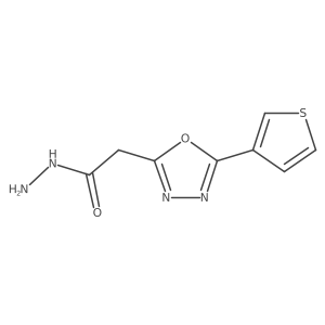2-[5-(Thiophen-3-yl)-1,3,4-oxadiazol-2-yl]acetohydrazide Structure