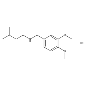 N-(3,4-dimethoxybenzyl)-3-methylbutan-1-amine hydrochloride Structure