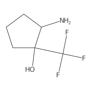 2-Amino-1-(trifluoromethyl)cyclopentan-1-ol Structure