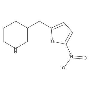 3-[(5-Nitrofuran-2-yl)methyl]piperidine Structure