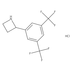 2-[3,5-Bis(trifluoromethyl)phenyl]azetidine Hydrochloride Structure