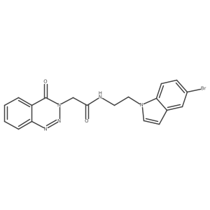 N-[2-(5-bromo-1H-indol-1-yl)ethyl]-2-(4-oxo-1,2,3-benzotriazin-3(4H)-yl)acetamide Structure