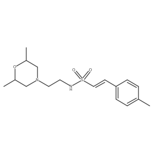 N-[2-(2,6-dimethylmorpholin-4-yl)ethyl]-2-(4-methylphenyl)ethene-1-sulfonamide Structure