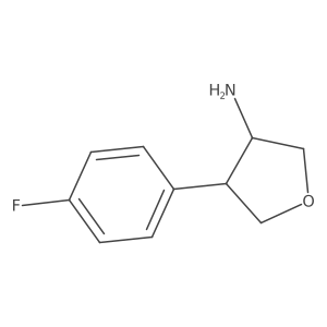(3S,4S)-4-(4-fluorophenyl)oxolan-3-amine Structure