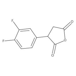 3-(3,4-Difluorophenyl)oxolane-2,5-dione结构式