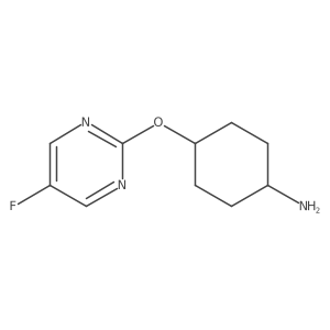 Trans-4-((5-fluoropyrimidin-2-yl)oxy)cyclohexanamine Structure