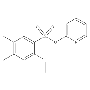 2-Pyridinyl 2-methoxy-4,5-dimethylbenzenesulfonate结构式