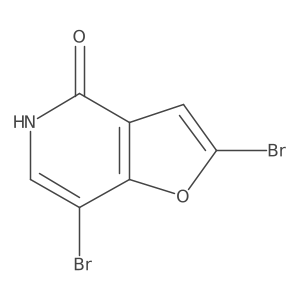 Furo[3,2-c]pyridin-4(5H)-one, 2,7-dibromo-结构式