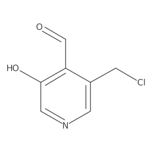 3-(Chloromethyl)-5-hydroxyisonicotinaldehyde Structure