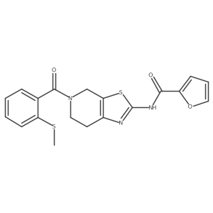 N-(5-(2-(methylthio)benzoyl)-4,5,6,7-tetrahydrothiazolo[5,4-c]pyridin-2-yl)furan-2-carboxamide Structure