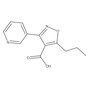 5-Propyl-3-(pyridin-3-yl)-1,2-oxazole-4-carboxylic acid结构式