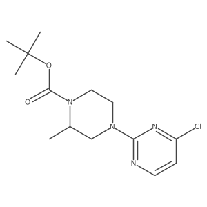 tert-Butyl 4-(4-chloropyrimidin-2-yl)-2-methylpiperazine-1-carboxylate Structure