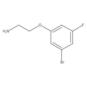2-(3-Bromo-5-fluorophenoxy)ethan-1-amine结构式