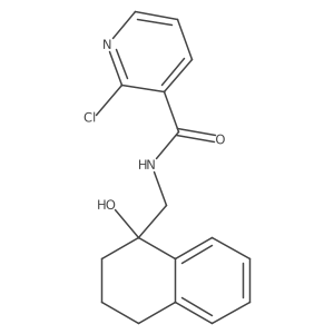 2-Chloro-N-[(1-hydroxy-3,4-dihydro-2H-naphthalen-1-YL)methyl]pyridine-3-carboxamide结构式