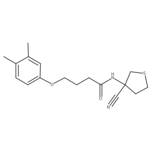 N-(3-Cyanothiolan-3-YL)-4-(3,4-dimethylphenoxy)butanamide结构式