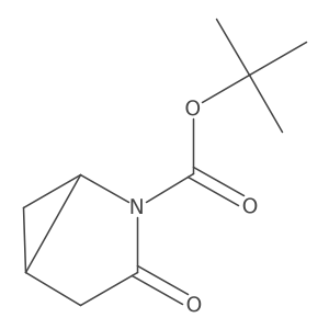 tert-Butyl (1S,5S)-3-oxo-2-azabicyclo[3.1.0]hexane-2-carboxylate Structure