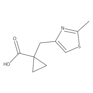 1-[(2-Methyl-1,3-thiazol-4-yl)methyl]cyclopropane-1-carboxylic acid Structure