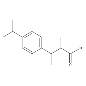 2-Methyl-3-[4-(propan-2-yl)phenyl]butanoic acid结构式
