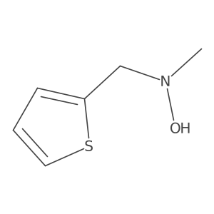N-methyl-N-[(thiophen-2-yl)methyl]hydroxylamine结构式