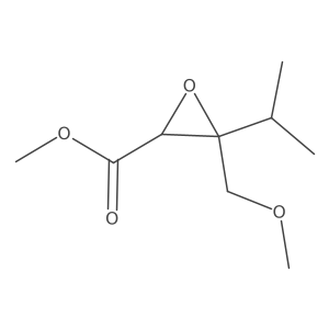 Methyl 3-(methoxymethyl)-3-(propan-2-yl)oxirane-2-carboxylate结构式