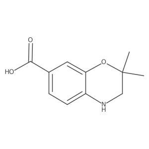 2,2-Dimethyl-3,4-dihydro-1,4-benzoxazine-7-carboxylic acid Structure