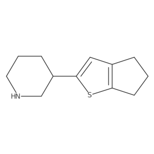 3-{4H,5H,6H-cyclopenta[b]thiophen-2-yl}piperidine Structure