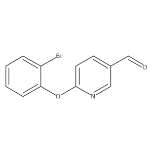 6-(2-Bromophenoxy)pyridine-3-carbaldehyde结构式