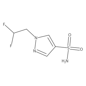 1-(2,2-difluoroethyl)-1H-pyrazole-4-sulfonamide结构式