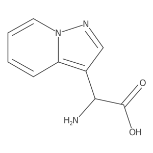 2-Amino-2-{pyrazolo[1,5-a]pyridin-3-yl}acetic acid Structure