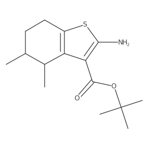 Tert-butyl 2-amino-4,5-dimethyl-4,5,6,7-tetrahydro-1-benzothiophene-3-carboxylate Structure