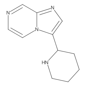 2-{Imidazo[1,2-a]pyrazin-3-yl}piperidine Structure