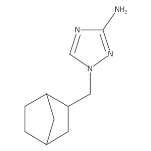 1-({bicyclo[2.2.1]heptan-2-yl}methyl)-1H-1,2,4-triazol-3-amine Structure