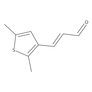 3-(2,5-Dimethylthiophen-3-yl)acrylaldehyde Structure