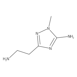 3-(2-aminoethyl)-1-methyl-1H-1,2,4-triazol-5-amine结构式
