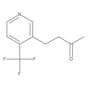 4-[4-(Trifluoromethyl)pyridin-3-yl]butan-2-one结构式