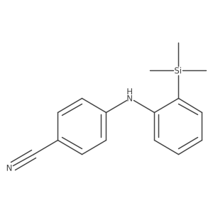 4-[[2-(Trimethylsilyl)phenyl]amino]benzonitrile Structure