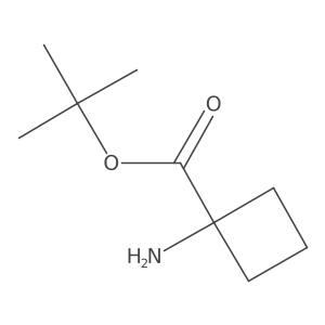 Tert-butyl 1-aminocyclobutane-1-carboxylate结构式