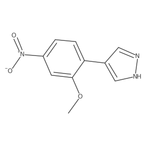 4-(2-Methoxy-4-nitrophenyl)-1h-pyrazole结构式