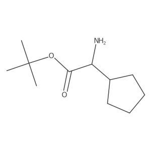 (R)-tert-Butyl 2-amino-2-cyclopentylacetate Structure
