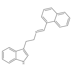 N-(1-Naphthalenylmethylene)-1H-indole-3-ethanamine Structure
